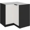 Obrazek Szafka Kuchenna Aria-Wh/Bl Anti Fingerprint 90x90 Dn 2f Bb