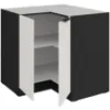 Obrazek Szafka Kuchenna Aria-Wh/Bl Anti Fingerprint 90x90 Dn 2f Bb