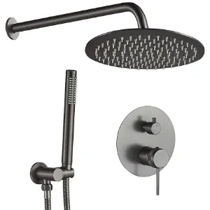 Zestaw natryskowy podtynkowy Rea Lungo Grip tytan + BOX