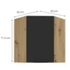 Obrazek Szafka Kuchenna Aria-Bl/Ar Anti Fingerprint 60x60 Gn-72 1f (45°)