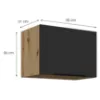 Obrazek Szafka Kuchenna Aria-Bl/Ar Anti Fingerprint 50gu-36 1f