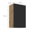 Obrazek Szafka Kuchenna Aria-Bl/Ar Anti Fingerprint 45g-72 1f