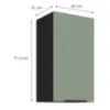 Obrazek Szafka Kuchenna Aria-Sa/Bl Anti Fingerprint 40g-72 1f