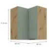 Obrazek Szafka Kuchenna Aria-Sa/Ar Anti Fingerprint 60x60 Gn-72 2f (90°)