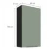 Obrazek Szafka Kuchenna Aria-Sa/Bl Anti Fingerprint 60g-108 1f