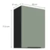 Obrazek Szafka Kuchenna Aria-Sa/Bl Anti Fingerprint 50g-72 1f