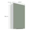 Obrazek Szafka Kuchenna Aria-Sa/Wh Anti Fingerprint 60g-108 1f