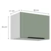 Obrazek Szafka Kuchenna Aria-Sa/Wh Anti Fingerprint 50gu-36 1f