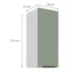 Obrazek Szafka Kuchenna Aria-Sa/Wh Anti Fingerprint 30g-72 1f
