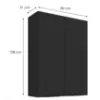 Obrazek Szafka Kuchenna Aria-Bl/Bl Anti Fingerprint 80g-108 2f