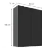 Obrazek Szafka Kuchenna Aria-Bl/Ant Anti Fingerprint 80g-108 2f