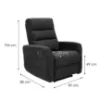 Obrazek Fotel Belize NLK314 czarny z funkcją relax
