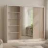 Obrazek Szafa London Lux 250 Kaszmir / Dąb Wotan / Lustro