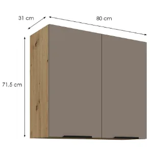 Obrazek Szafka Kuchenna Aria-Ta/Ar Anti Fingerprint 80g-72 2f