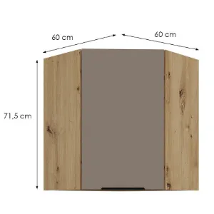 Obrazek Szafka Kuchenna Aria-Ta/Ar Anti Fingerprint 60x60 Gn-72 1f (45°)