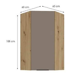 Obrazek Szafka Kuchenna Aria-Ta/Ar Anti Fingerprint 60x60 Gn-108 1f (45°)