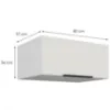 Obrazek Szafka Kuchenna Aria-Wh/Wh Anti Fingerprint 80 Nagu-36 1f