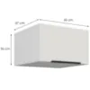 Obrazek Szafka Kuchenna Aria-Wh/Wh Anti Fingerprint 60 Nagu-36 1f