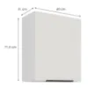 Obrazek Szafka Kuchenna Aria-Wh/Wh Anti Fingerprint 60g-72 1f
