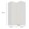 Obrazek Szafka Kuchenna Aria-Wh/Wh Anti Fingerprint 60x60 Gn-108 2f (90°)