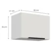 Obrazek Szafka Kuchenna Aria-Wh/Wh Anti Fingerprint 50gu-36 1f
