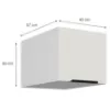 Obrazek Szafka Kuchenna Aria-Wh/Wh Anti Fingerprint 40 Nagu-36 1f