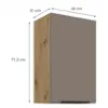 Obrazek Szafka Kuchenna Aria-Ta/Ar Anti Fingerprint 45g-72 1f