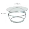 Obrazek Stolik Pmc-24015 Chrom/Szkło