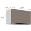 Obrazek Szafka Kuchenna Aria-Ta/Wh Anti Fingerprint 60gu-36 1f
