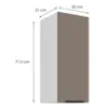 Obrazek Szafka Kuchenna Aria-Ta/Wh Anti Fingerprint 30g-72 1f