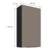 Obrazek Szafka Kuchenna Aria-Ta/Bl Anti Fingerprint 60g-108 1f