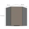 Obrazek Szafka Kuchenna Aria-Ta/Ant Anti Fingerprint 60x60 Gn-72 1f (45°)