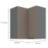 Obrazek Szafka Kuchenna Aria-Ta/Ant Anti Fingerprint 60x60 Gn-72 2f (90°)
