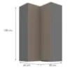 Obrazek Szafka Kuchenna Aria-Ta/Ant Anti Fingerprint 60x60 Gn-108 2f (90°)