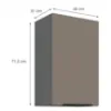 Obrazek Szafka Kuchenna Aria-Ta/Ant Anti Fingerprint 45g-72 1f