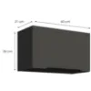 Obrazek Szafka Kuchenna Aria-Gr/Bl Anti Fingerprint 60gu-36 1f