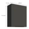Obrazek Szafka Kuchenna Aria-Gr/Bl Anti Fingerprint 60g-72 1f
