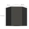 Obrazek Szafka Kuchenna Aria-Gr/Bl Anti Fingerprint 60x60 Gn-72 1f (45°)