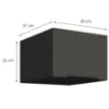 Obrazek Szafka Kuchenna Aria-Gr/Bl Anti Fingerprint 50 Nagu-36 1f