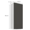 Obrazek Szafka Kuchenna Aria-Gr/Wh Anti Fingerprint 45g-108 1f