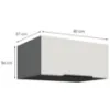 Obrazek Szafka Kuchenna Aria-Wh/Ant Anti Fingerprint 80 Nagu-36 1f