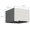 Obrazek Szafka Kuchenna Aria-Wh/Ant Anti Fingerprint 50 Nagu-36 1f