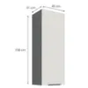 Obrazek Szafka Kuchenna Aria-Wh/Ant Anti Fingerprint 40g-108 1f