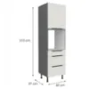Obrazek Szafka Kuchenna Aria-Wh/Ant Anti Fingerprint 60dps-215 1f 3s