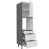 Obrazek Szafka Kuchenna Aria-Wh/Ant Anti Fingerprint 60dps-215 1f 3s