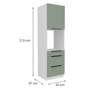 Obrazek Szafka Kuchenna Aria-Sa/Wh Anti Fingerprint 60dps-210 1f 3s