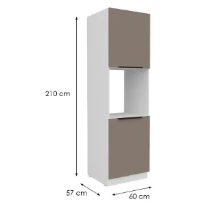 Obrazek Szafka Kuchenna Aria-Ta/Wh Anti Fingerprint 60dp-210 2f