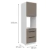 Obrazek Szafka Kuchenna Aria-Ta/Wh Anti Fingerprint 60dps-210 1f 3s