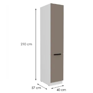 Obrazek Szafka Kuchenna Aria-Ta/Wh Anti Fingerprint 40dk-210 2f