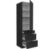 Obrazek Szafka Kuchenna Aria-Bl/Bl Anti Fingerprint 60dks-210 1f 3s